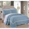 Chic Home 3 or 2 Piece Halrowe Hotel Collection 2 tone banded Quilted Geometrical Embroidered Quilt Set